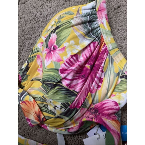 New. Bleu Rod Beattie tropical bikini. 34DD/6-bottom. Retails $169